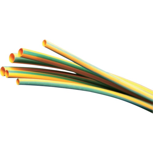 パンドウイット　熱収縮チュ－ブ　イエローグリーン　（５本入）＿