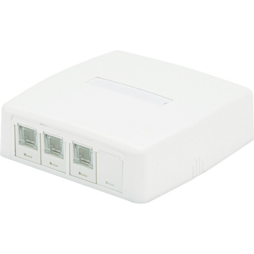 パンドウイット　ＣＡＴ５Ｅローゼットボックスキット　シャッター付き　３個口白＿