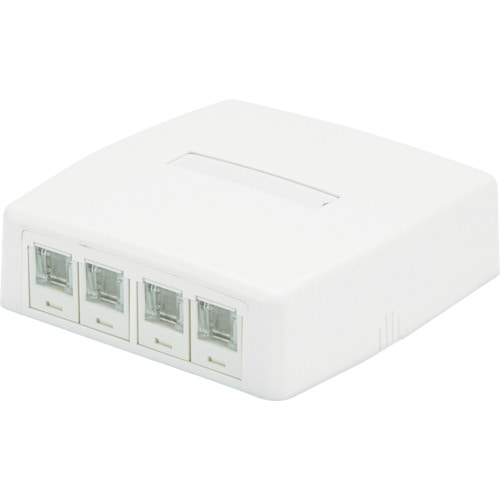 パンドウイット　ＣＡＴ５Ｅローゼットボックスキット　シャッター付き　４個口白＿