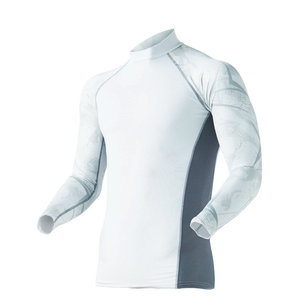 おたふく　冷感・消臭　パワーストレッチ長袖ハイネックシャツ　ホワイト　３Ｌ