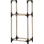 ＩＲＩＳ　ステンレス製タイヤラック軽自動車用　ブラック／グレー＿