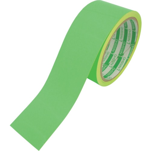 日東エルマテ　蛍光テープ　４５ｍｍＸ５ｍ　グリーン＿