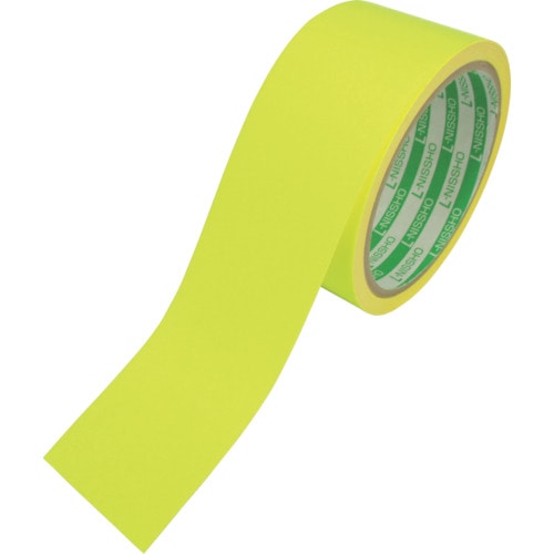 日東エルマテ　蛍光テープ　４５ｍｍＸ５ｍ　レモンイエロー＿