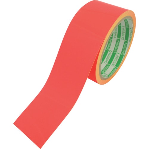 日東エルマテ　蛍光テープ　４５ｍｍＸ５ｍ　レッド＿