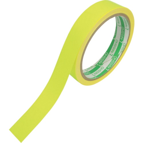日東エルマテ　蛍光テープ　２０ｍｍＸ５ｍ　レモンイエロー＿