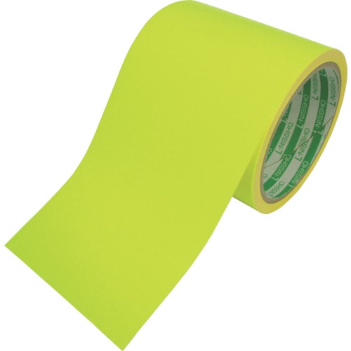 日東エルマテ　蛍光テープ　９０ｍｍＸ５ｍ　レモンイエロー＿