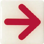 光　ルミノーバ蓄光サイン矢印マーク＿