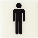 光　ルミノーバ蓄光サイン男マーク＿