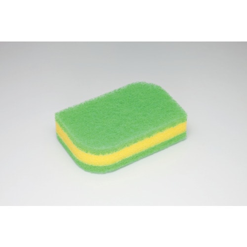 ３Ｍ　スコッチ・ブライト　抗菌ウレタンスポンジたわし（リーフ型）　グリーン＿