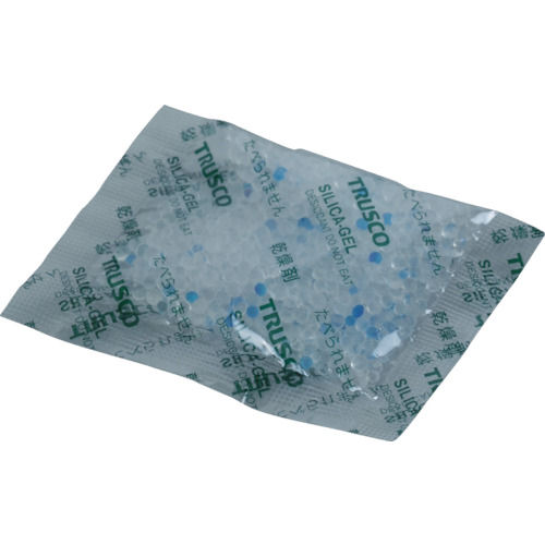ＴＲＵＳＣＯ　Ａ型シリカゲル　１０ｇ　１００個入　コバルト入＿