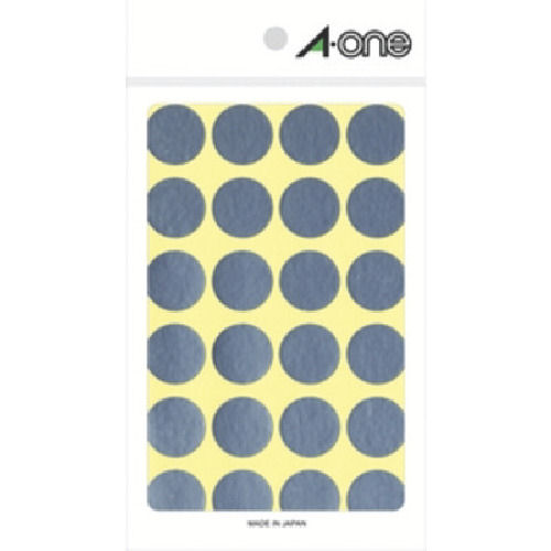 ３Ｍ　エーワン　カラーラベル　丸型　２０ｍｍΦ　銀　（８枚入）＿