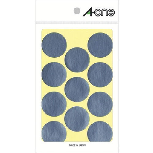 ３Ｍ　エーワン　カラーラベル　丸型　３０ｍｍΦ　銀　（８枚入）＿