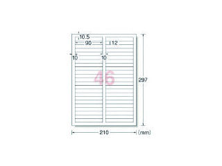 ３Ｍ　エーワン　ラベルシール（プリンタ兼用）白修正タイプ　４６面　（１２枚入）＿