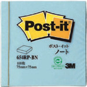 ３Ｍ　ポスト・イット　７５Ｘ７５ｍｍ　１００枚　ブルー＿