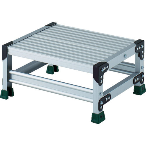 ＴＲＵＳＣＯ　アルミ合金製作業台　１段　高さ０．２５ｍ　天板５００×４００＿