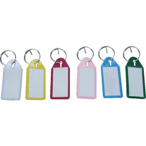 ＴＲＵＳＣＯ　ソフト名札キーホルダー　黄　５０個入＿