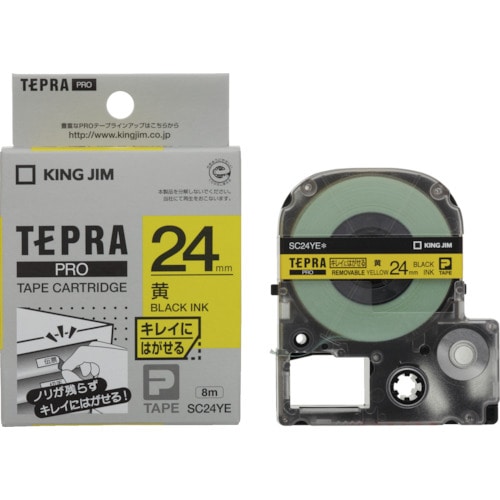 キングジム　テプラＰＲＯテ－プカ－トリッジ　弱粘着タイプ＿