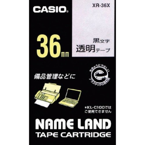 カシオ　ネームランド用テープカートリッジ　粘着タイプ　３６ｍｍ＿