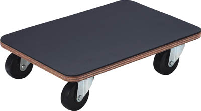 ＴＲＵＳＣＯ　合板平台車プティカルゴ　４５０Ｘ３００　ゴム張り　ゴム車＿