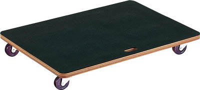 ＴＲＵＳＣＯ　合板平台車プティカルゴ　９００Ｘ６００　ゴム張り　ゴム車＿