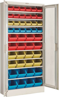 ＴＲＵＳＣＯ　バンラックケース　Ｍ型　両開き扉　コンテナ入　Ｈ１７９０＿＿