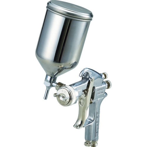 スプレーガン重力式　ノズル径Φ１．４　０．４Ｌ　ＳＵＳカップセット　ＴＳＧ－５０８Ｇ－１４ＳＳ＿