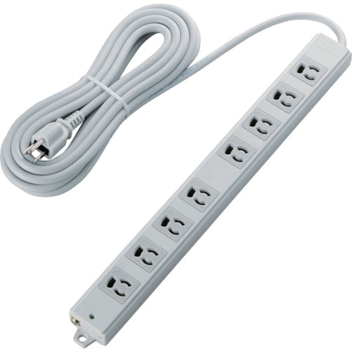 エレコム　ＲｏＨＳ対応　工事用　８個口３ピン抜け止めタップ　雷サージ防止　５ｍ＿