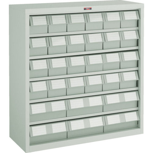 ＴＲＵＳＣＯ　バンラックケース　Ｌ型　引出小Ｘ２４　大Ｘ６個　Ｈ８８０　ネオグレー＿＿