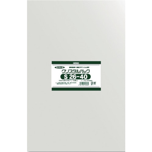 ＨＥＩＫＯ　ＯＰＰ袋　テープなし　クリスタルパック　Ｓ２６－４０＿