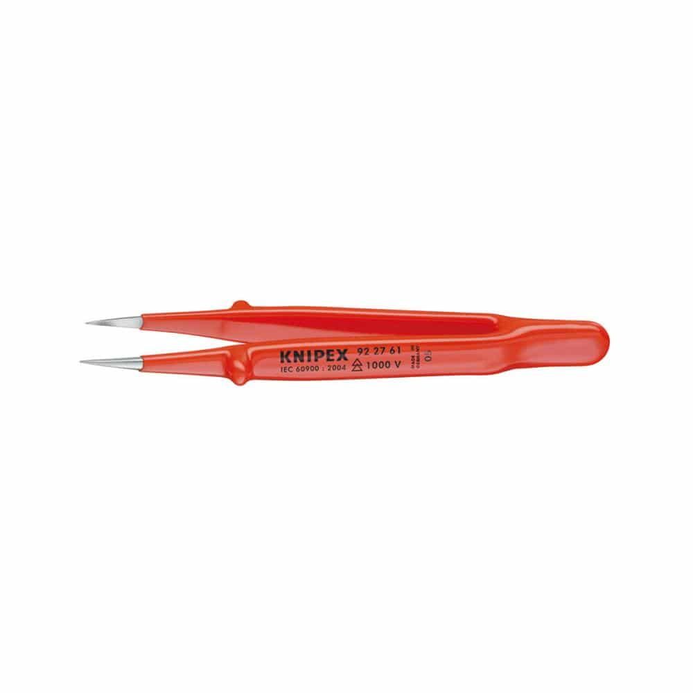 ＫＮＩＰＥＸ（クニペックス）　１０００Ｖ　絶縁精密ピンセット　１３０ｍｍ　９２２７－６１