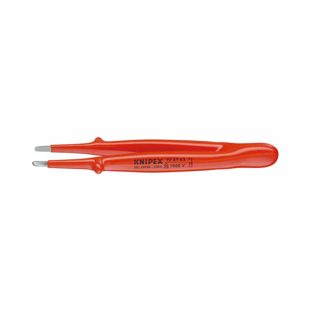 ＫＮＩＰＥＸ（クニペックス）　１０００Ｖ　絶縁精密ピンセット　１４５ｍｍ　９２６７－６３