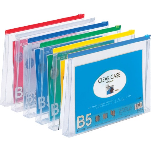 リヒト　Ｂ５クリヤーケース（マチ付）　藍＿