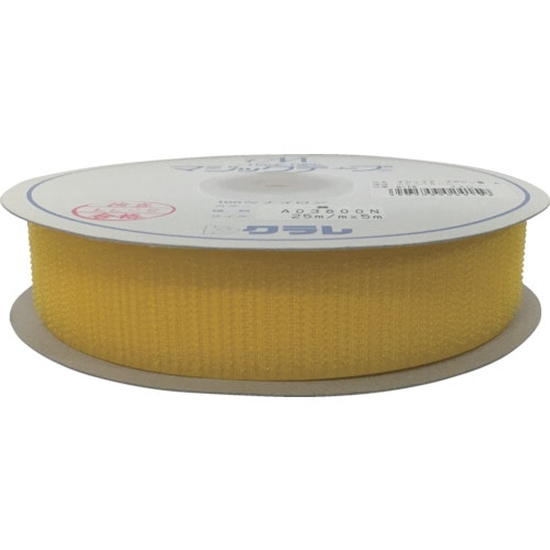 ユタカ　マジックテープ　マジックテープボビン巻Ａ　２５ｍｍ×５ｍ　イエロー＿＿