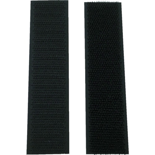 ユタカ　マジックテープ　ＰＰ用ピタロック　２５ｍｍ×１００ｍｍ　ブラック＿＿