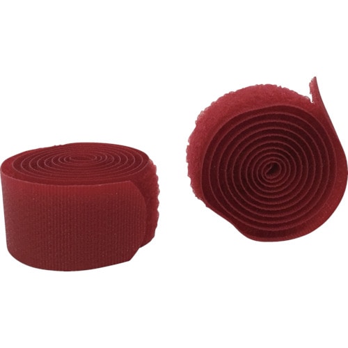 ユタカ　マジックテープ　マジックストラップＳ　２０ｍｍ×６０ｃｍ　レッド＿＿
