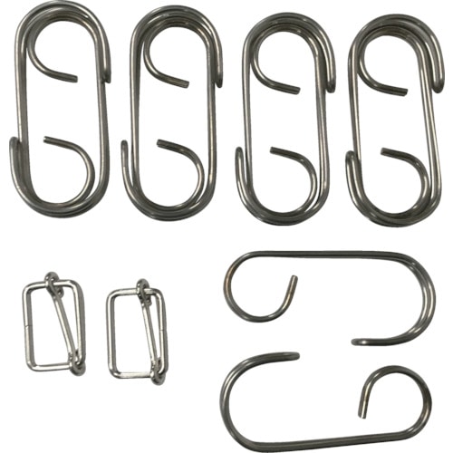 ユタカ　金具　ゴムロープ金具　広口フック１０ヶ　線送り２ヶ＿＿