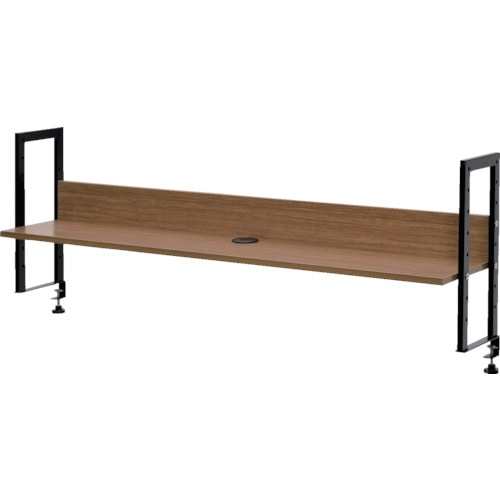 アールエフヤマカワ　ワーキングデスク上置棚Ｗ１４００　ウォルナット＿