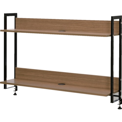 アールエフヤマカワ　ワーキングデスク上置ハイシェルフＷ１２００　ウォルナット＿