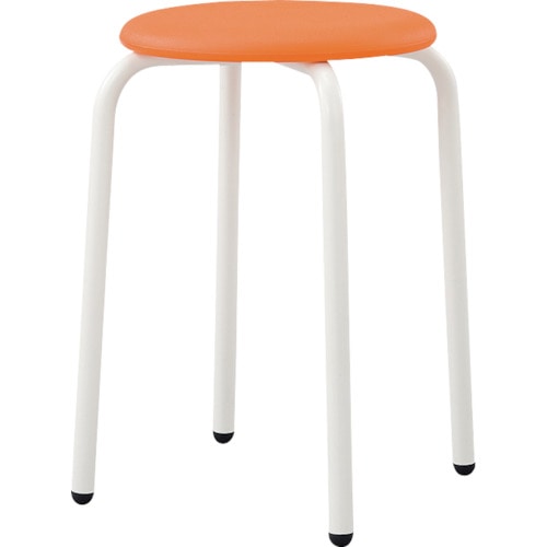 アイリスチトセ　丸スツール　オレンジ＿
