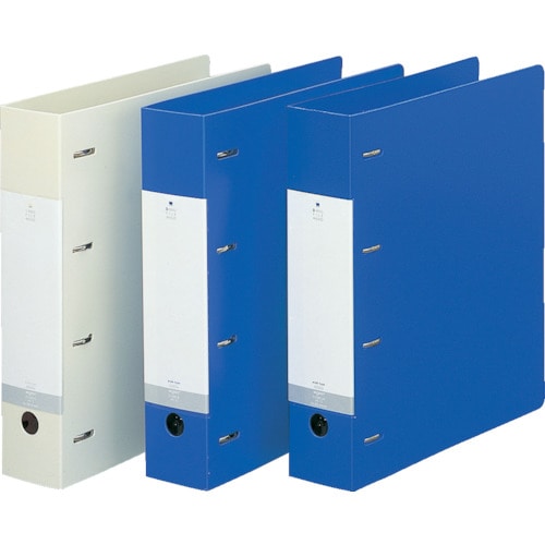 リヒト　Ａ４　Ｄ型リングファイル（４穴）　青＿