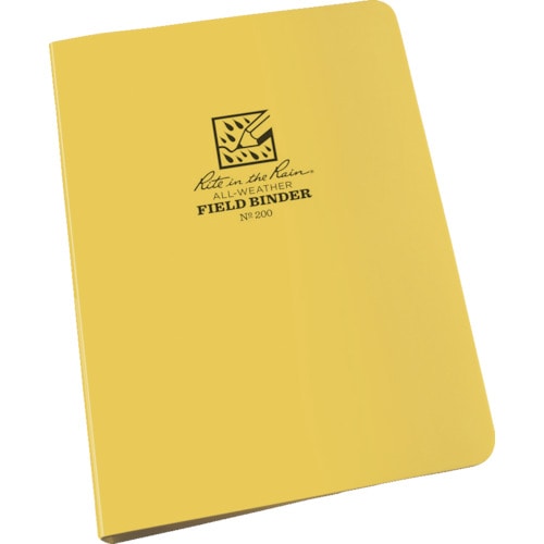 ＲＩＴＲ　リングバインダー１／２キャパシティー　イエロー＿