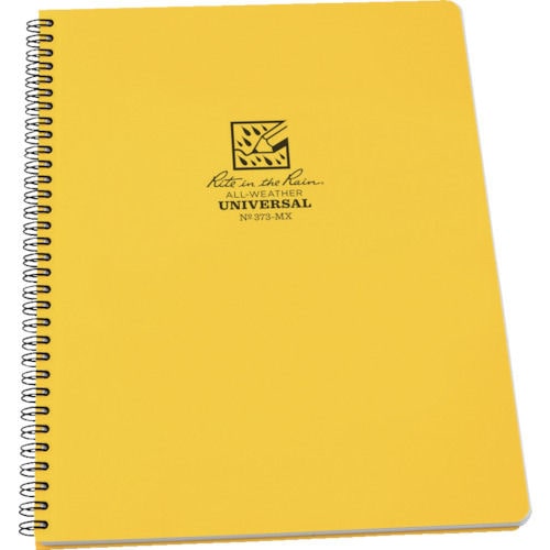 ＲＩＴＲ　８　１／２Ｘ１１　スパイラルノートブック　ユニバーサル　イエロー＿
