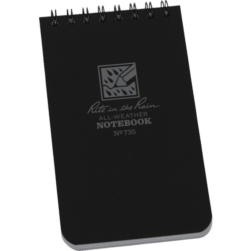 ＲＩＴＲ　３Ｘ５　トップスパイラル　ノートブック　ユニバーサル　ブラック＿