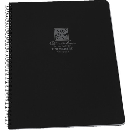 ＲＩＴＲ　８　１／２Ｘ１１　スパイラルノートブック　ユニバーサル　ブラック＿