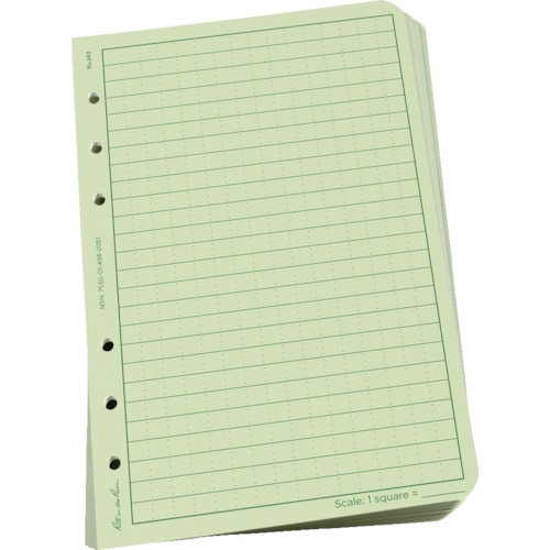 ＲＩＴＲ　４　５／８Ｘ７　ルーズリーフ　ユニバーサル　グリーン＿