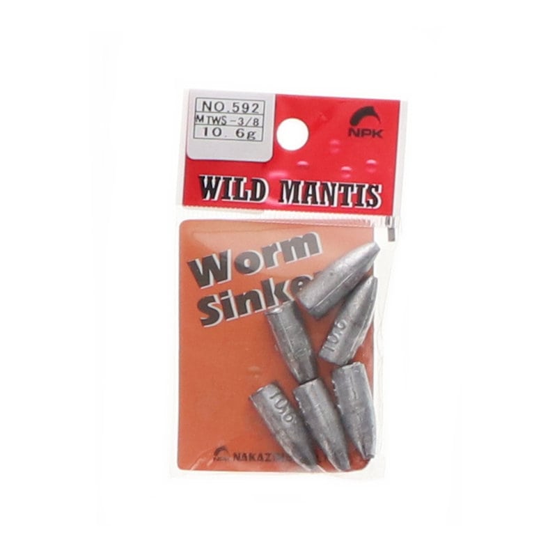 ナカジマ　ワームシンカー　１０ｇ　６個入り