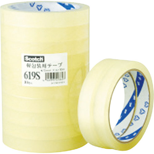 ３Ｍ　スコッチ　軽包装用テープ　６１９Ｓ　１２ｍｍ×５０ｍ＿