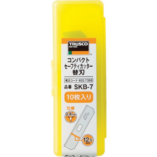 ＴＲＵＳＣＯ　コンパクトセーフティカッター替刃　１０枚入＿