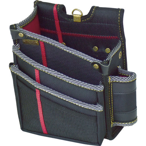 ＫＨ　進化ウエストバッグ３段　黒／緋　左＿