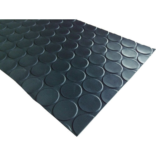 ワニ印　塩ビ養生マット　コイン　黒　１．３ｍｍ厚×９２０ｍｍ×２０ｍ巻＿